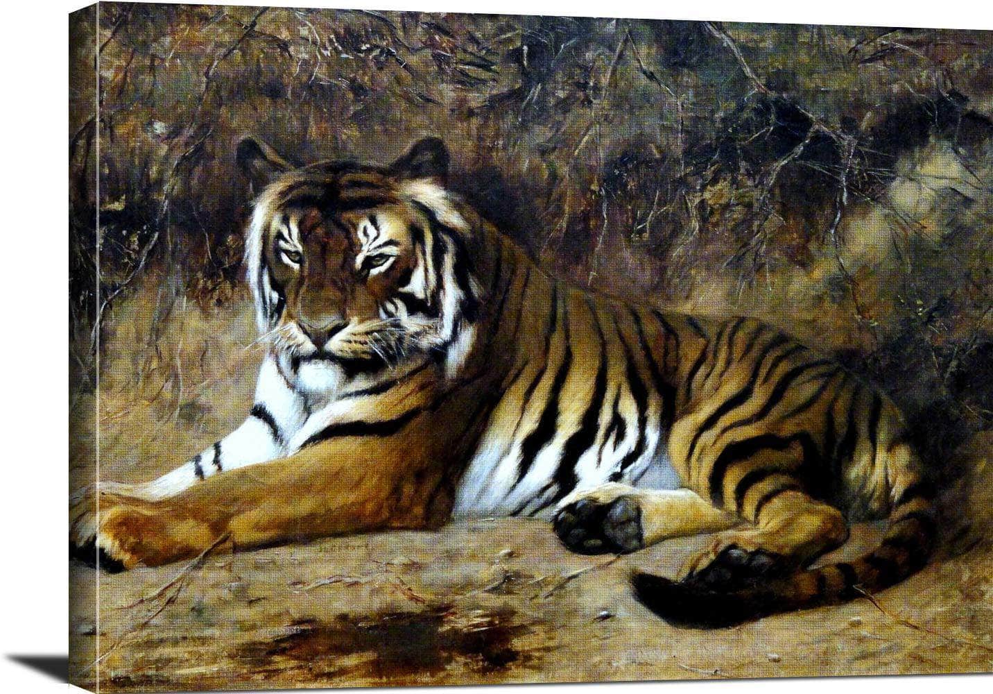 Tiger Painting Jean Leon Gerome Canvas Art Fine Art Print