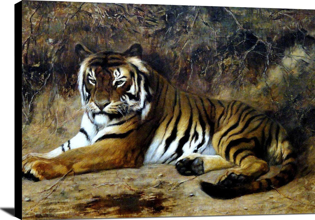 Tiger Painting Jean Leon Gerome Canvas Art Fine Art Print