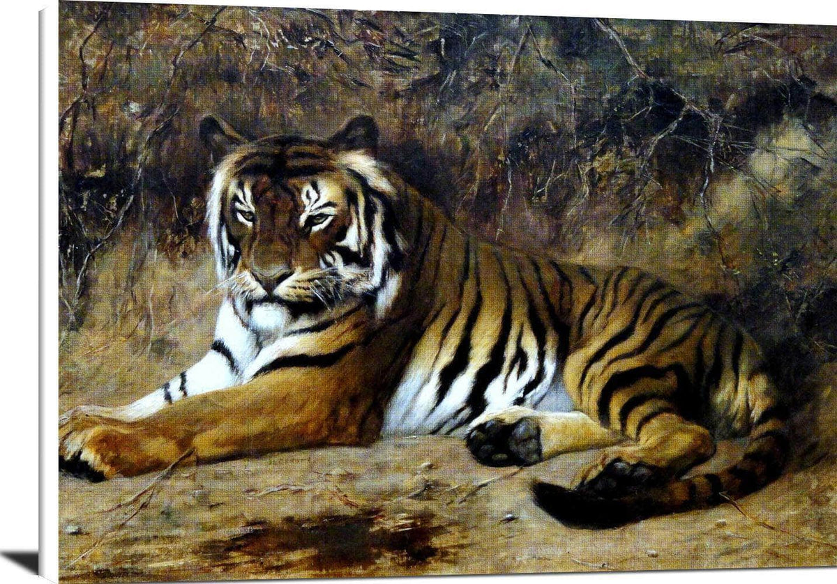 Tiger Painting Jean Leon Gerome Canvas Art Fine Art Print
