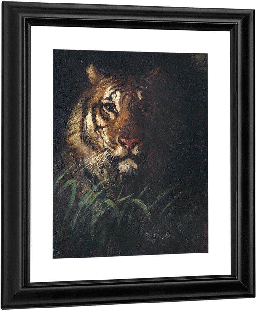 Tiger's Head By Abbott Handerson Thayer Fine Art Print