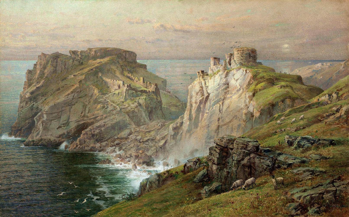 Tintagel Painting William Trost Richards Canvas Art Fine Art Print