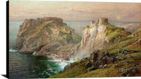 Tintagel Painting William Trost Richards Canvas Art Fine Art Print