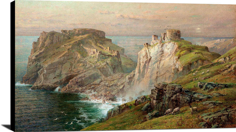 Tintagel Painting William Trost Richards Canvas Art Fine Art Print