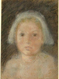 Tiny White Cap By Alice Pike Barney Fine Art Print