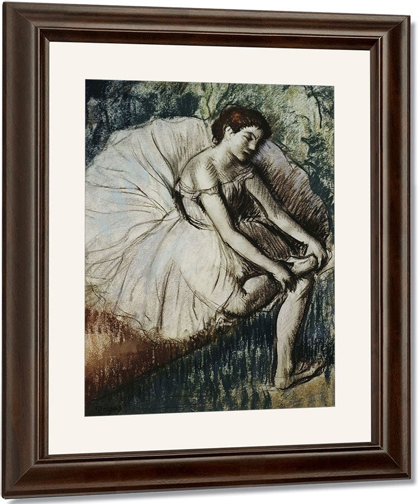 Tired Dancer By Edgar Degas Fine Art Print