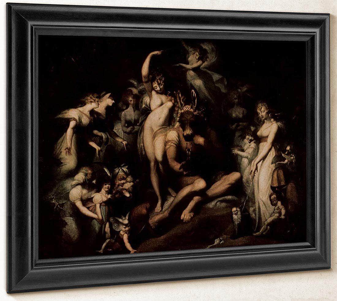 Titania And Bottom By Henry Fuseli Fine Art Print