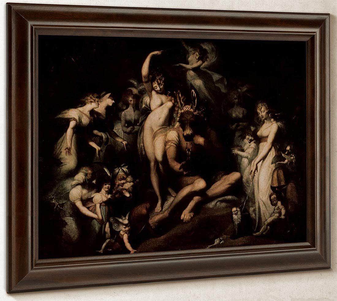 Titania And Bottom By Henry Fuseli Fine Art Print
