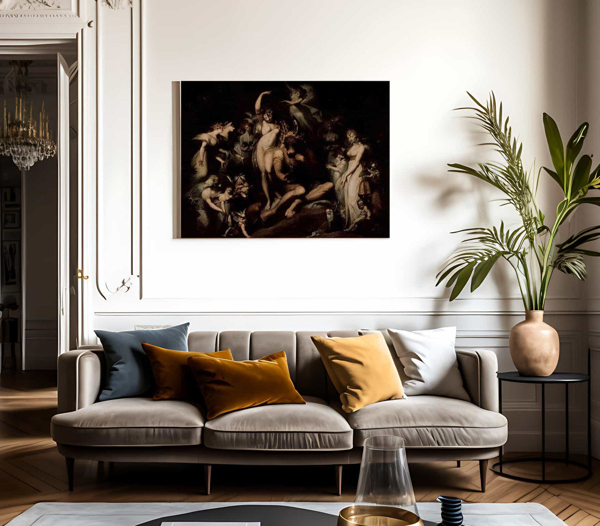 Titania And Bottom By Henry Fuseli Fine Art Print