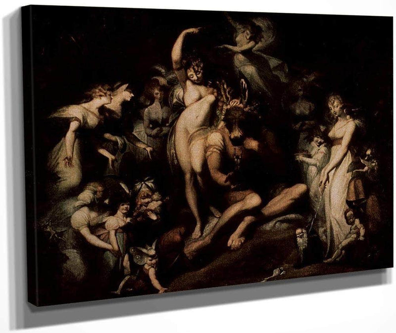 Titania And Bottom By Henry Fuseli Fine Art Print