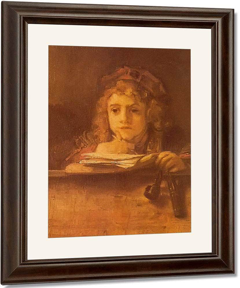 Titus At His Desk 1655 By Rembrandt Fine Art Print