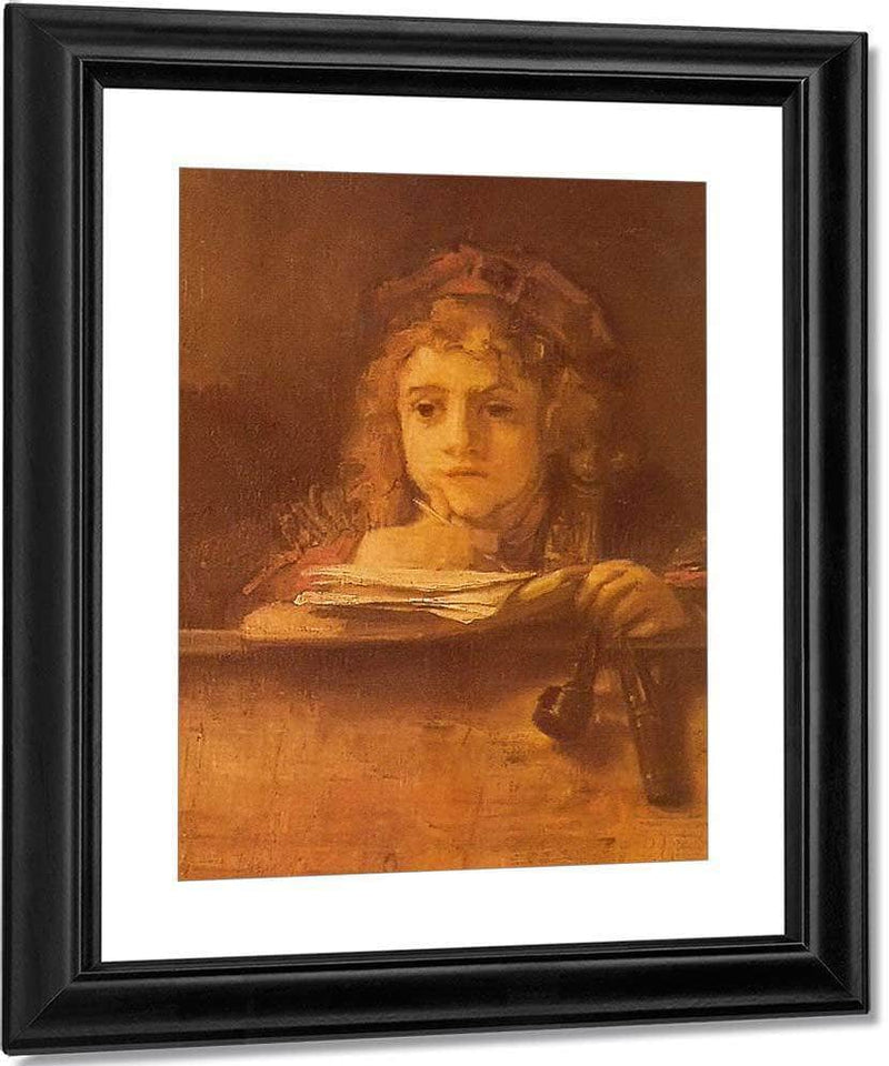 Titus At His Desk 1655 By Rembrandt Fine Art Print