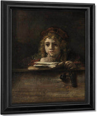 Titus Van Rijn The Artist's Son Reading By Rembrandt Fine Art Print