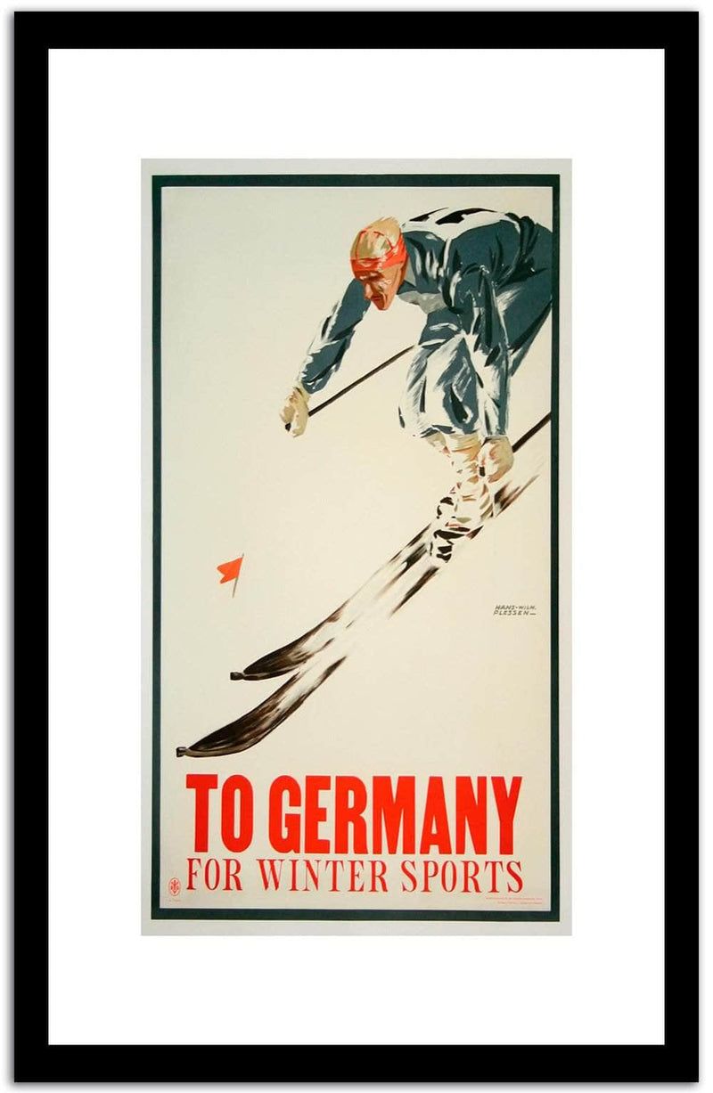 To Germany  Vintage Poster Fine Art Print