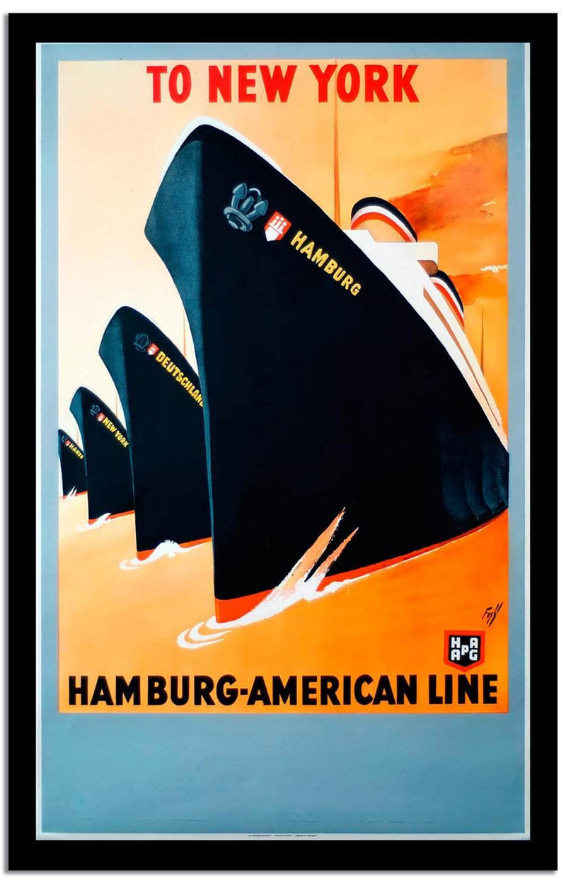 To New York  Vintage Poster Fine Art Print