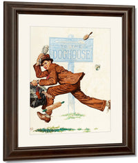 To The Doghouse By Monte Crews Fine Art Print