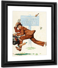 To The Doghouse By Monte Crews Fine Art Print