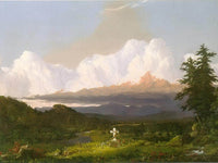 To The Memory Of Cole By Frederic Edwin Church Fine Art Print
