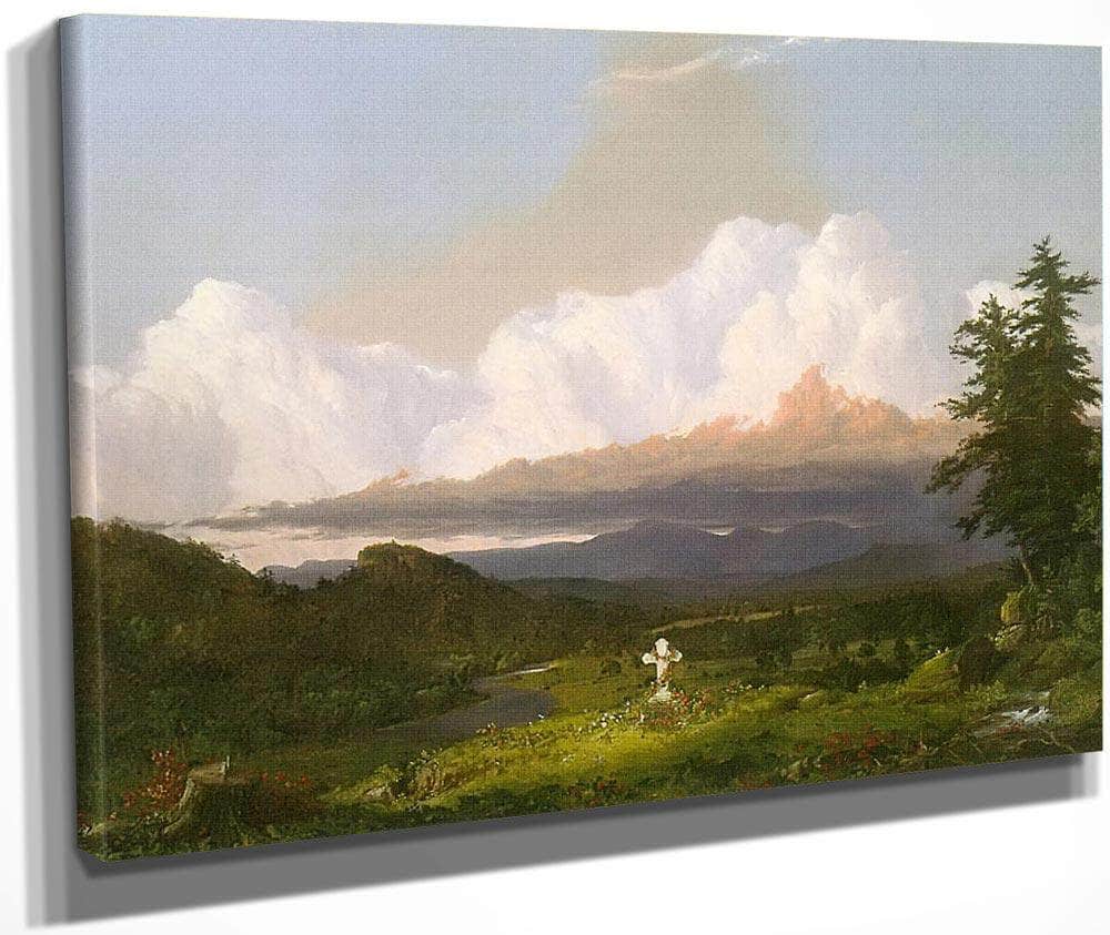 To The Memory Of Cole By Frederic Edwin Church Fine Art Print