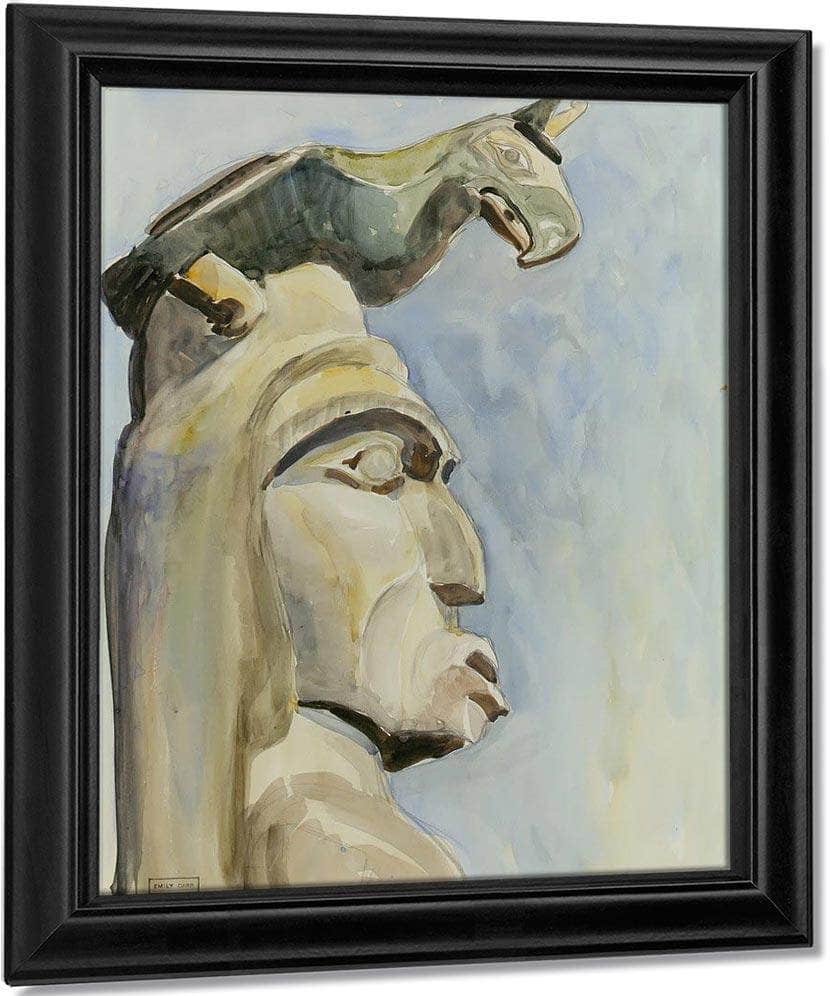 Top Of By The By Totem By Emily Carr Fine Art Print