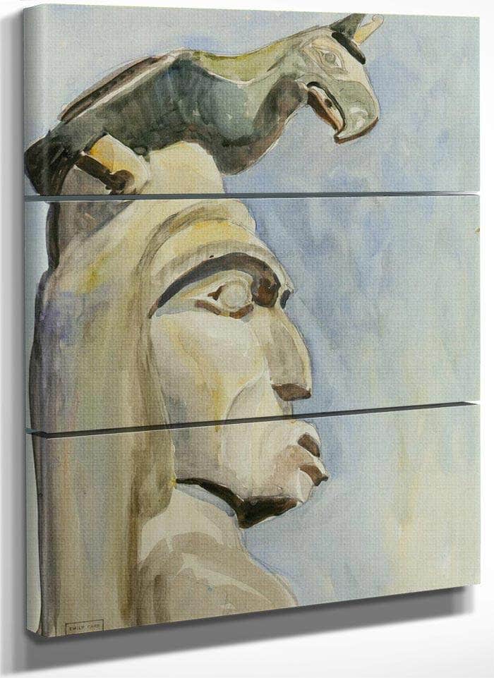Top Of By The By Totem By Emily Carr Fine Art Print