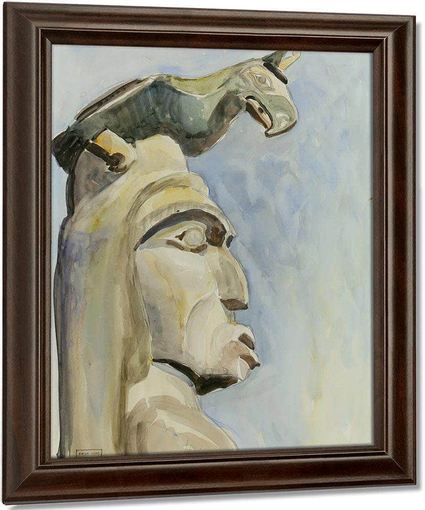 Top Of By The By Totem By Emily Carr Fine Art Print