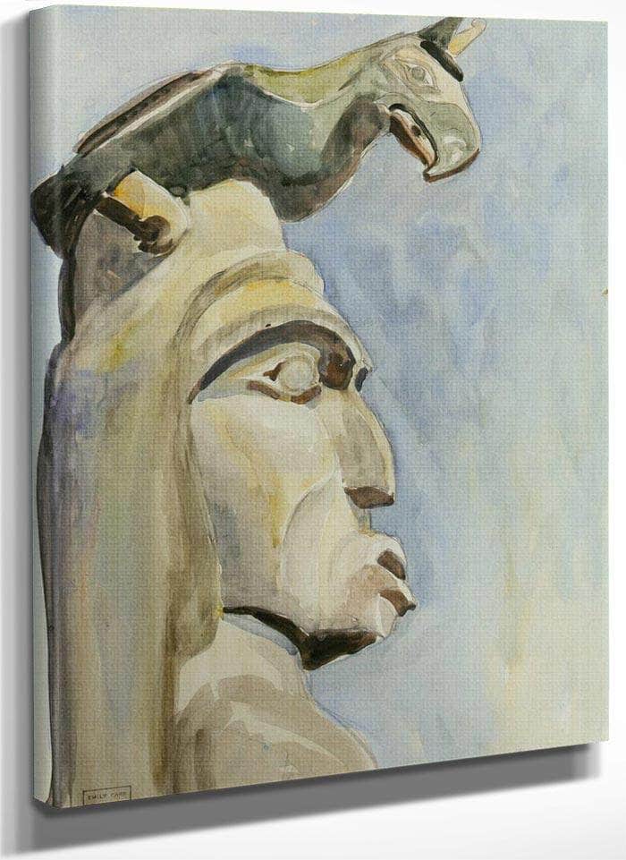 Top Of By The By Totem By Emily Carr Fine Art Print