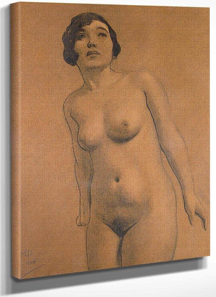Torso Brunette By Maynard Dixon Fine Art Print