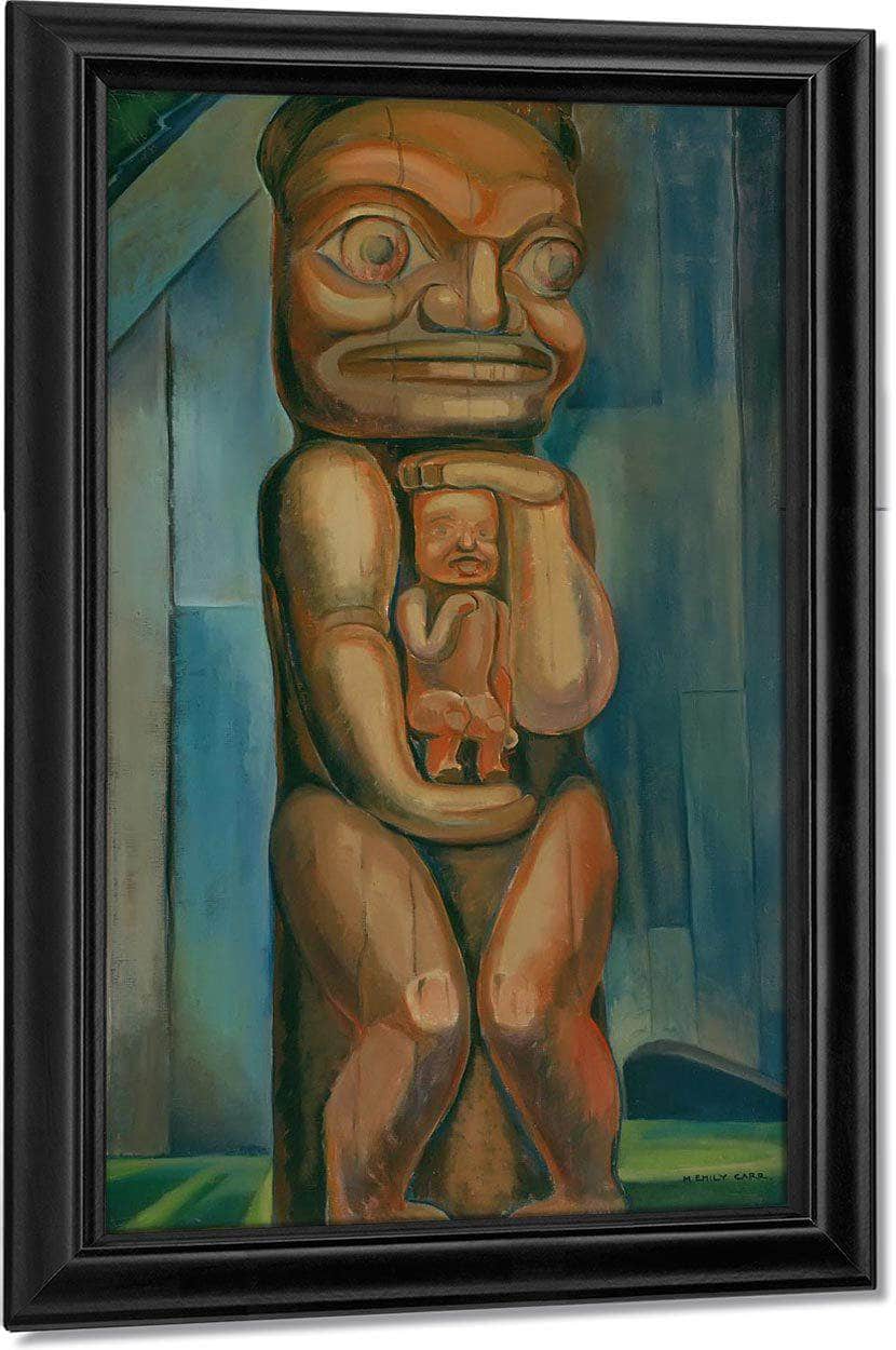 Totem Mother By Kitwancool By Emily Carr Fine Art Print