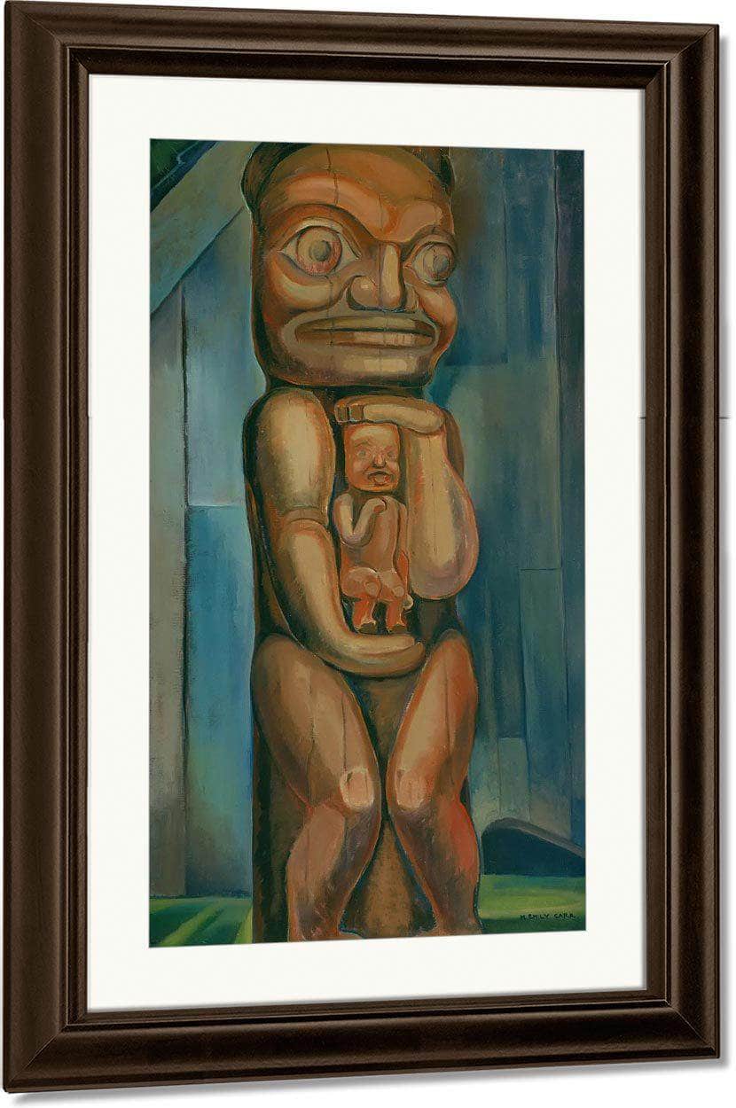Totem Mother By Kitwancool By Emily Carr Fine Art Print