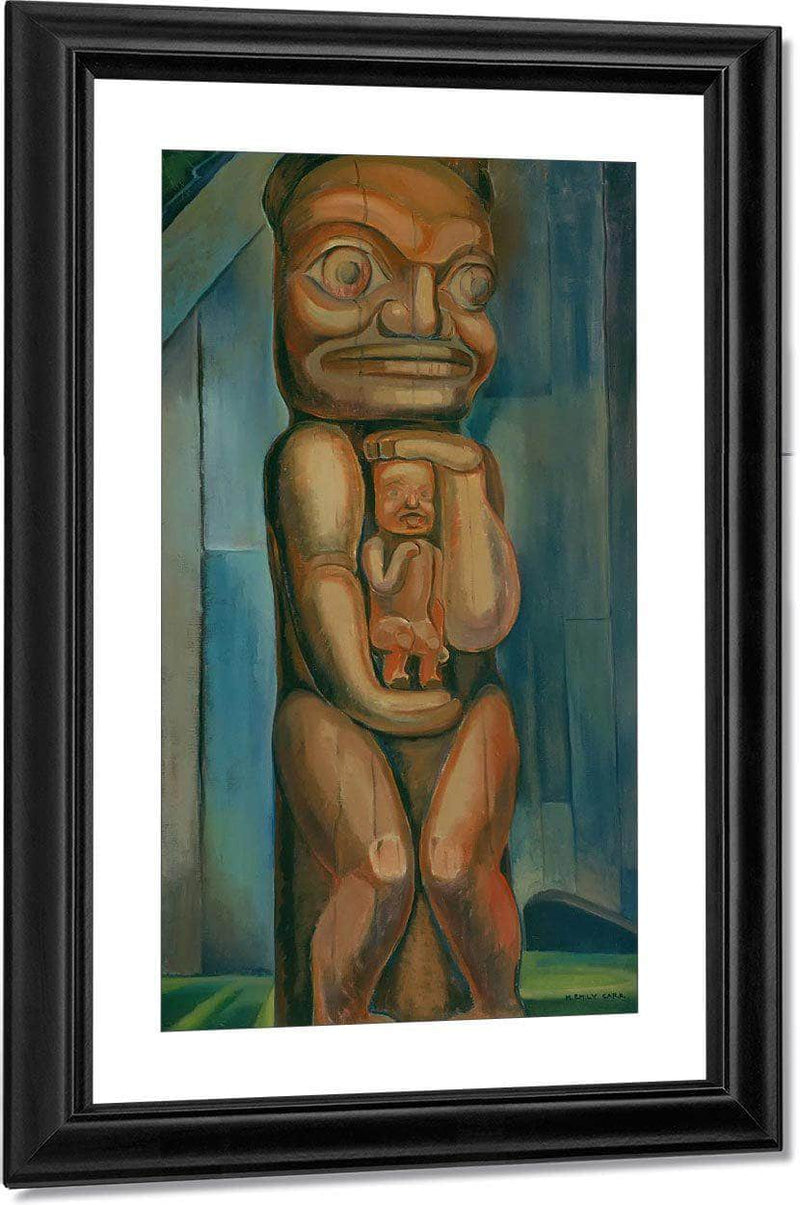 Totem Mother By Kitwancool By Emily Carr Fine Art Print