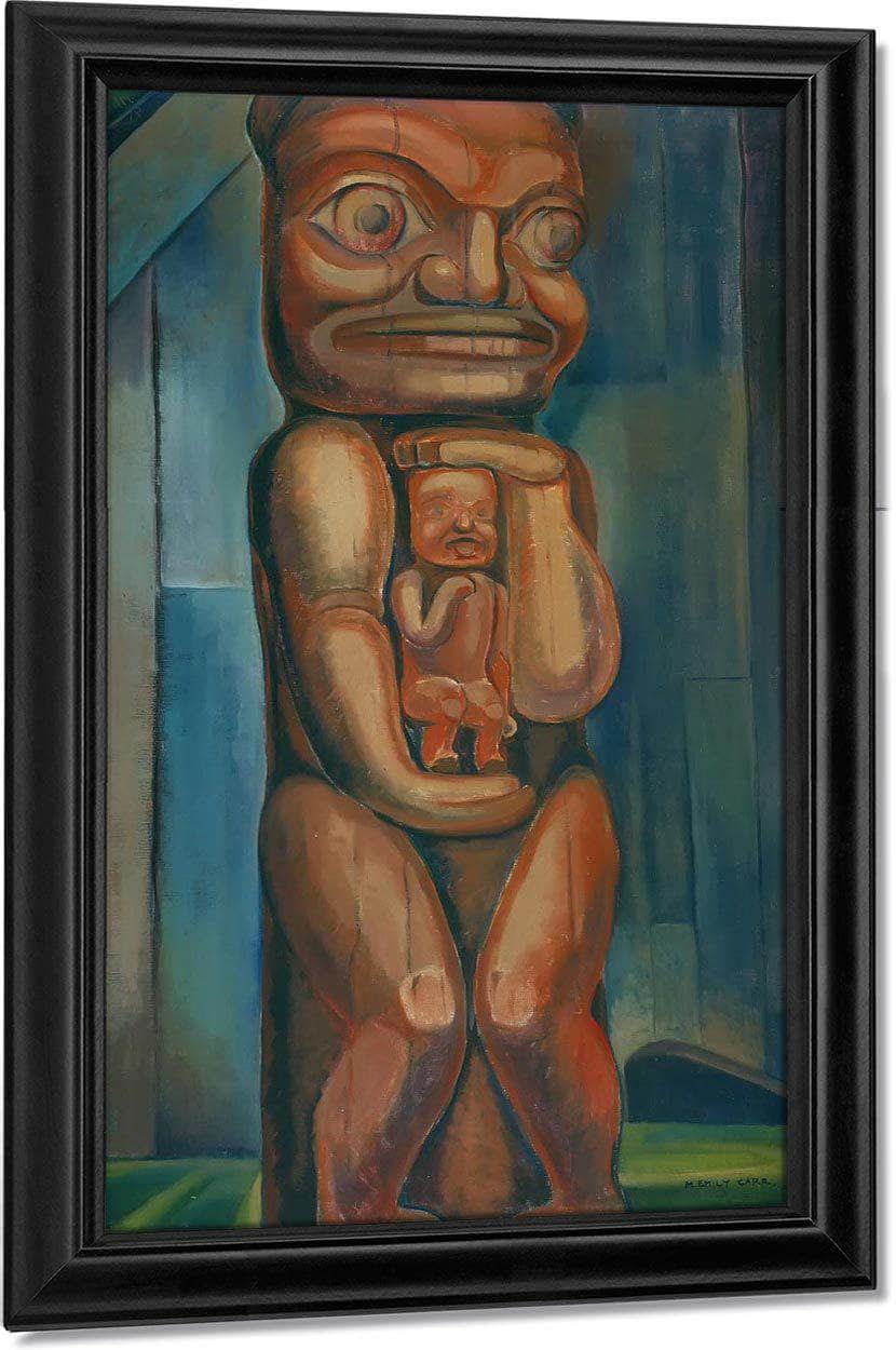 Totem Mother By Kitwancool By Emily Carr By Copy Fine Art Print