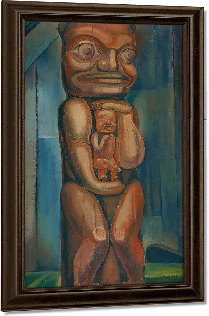 Totem Mother By Kitwancool By Emily Carr By Copy Fine Art Print
