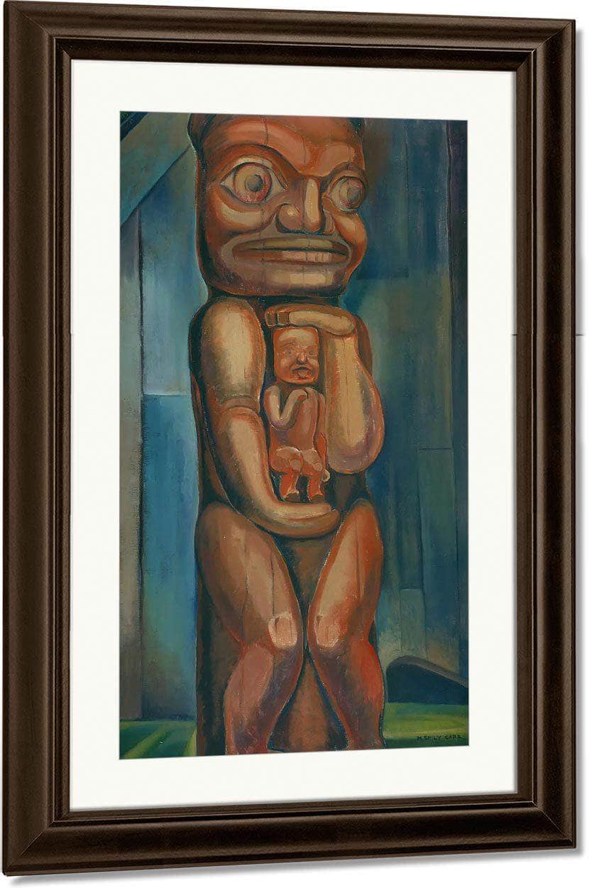 Totem Mother By Kitwancool By Emily Carr By Copy Fine Art Print