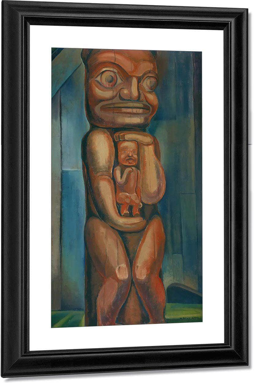 Totem Mother By Kitwancool By Emily Carr By Copy Fine Art Print