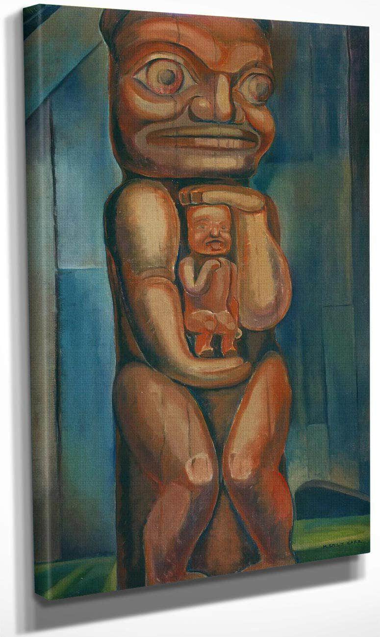 Totem Mother By Kitwancool By Emily Carr By Copy Fine Art Print