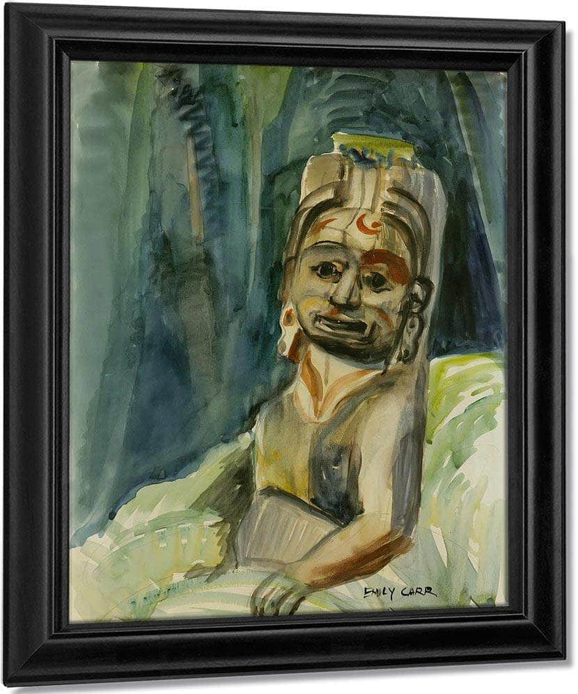 Totemic Figure By In By The By Forest By Emily Carr Fine Art Print
