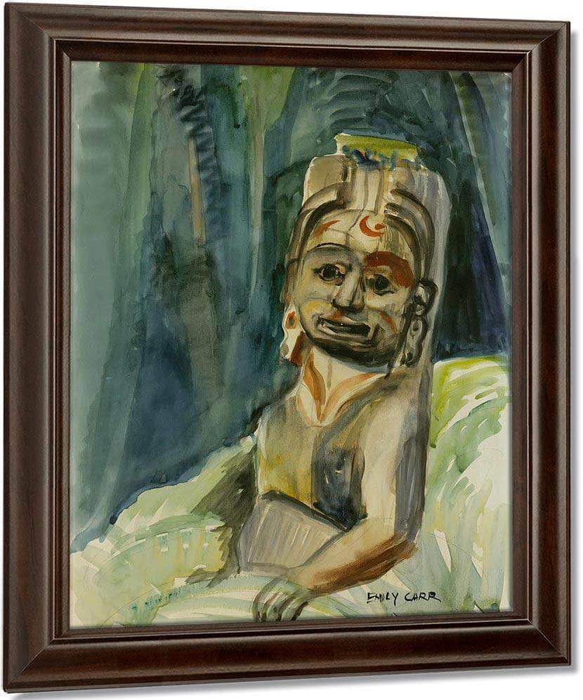 Totemic Figure By In By The By Forest By Emily Carr Fine Art Print