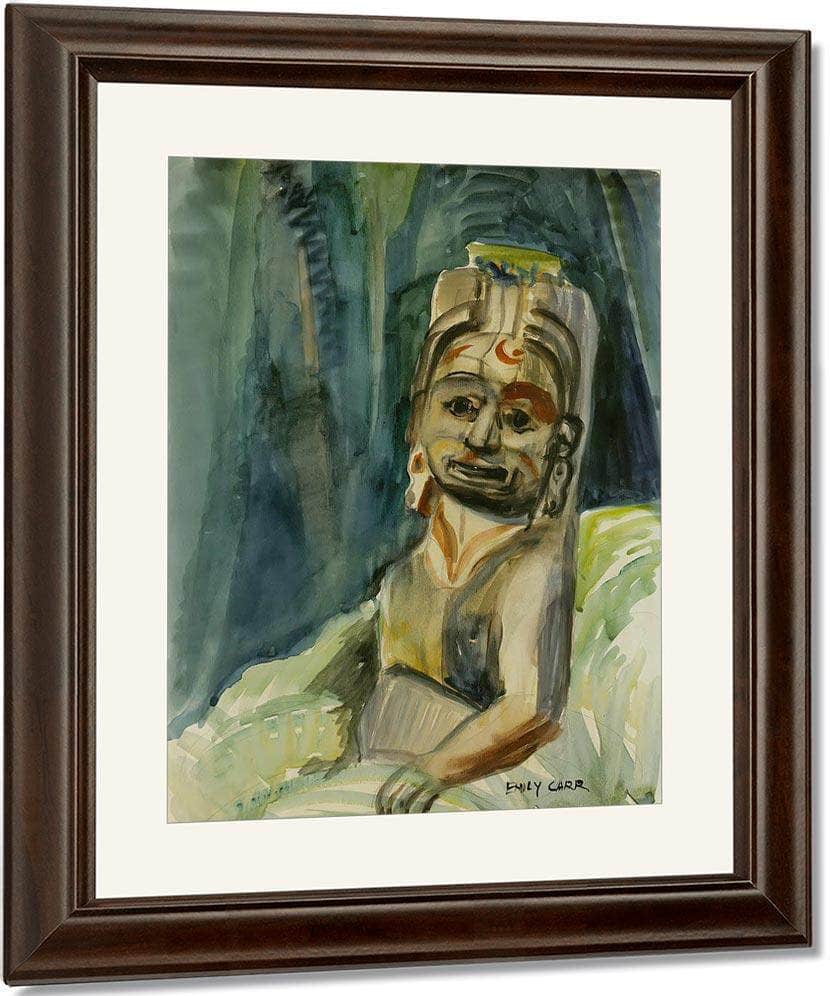 Totemic Figure By In By The By Forest By Emily Carr Fine Art Print