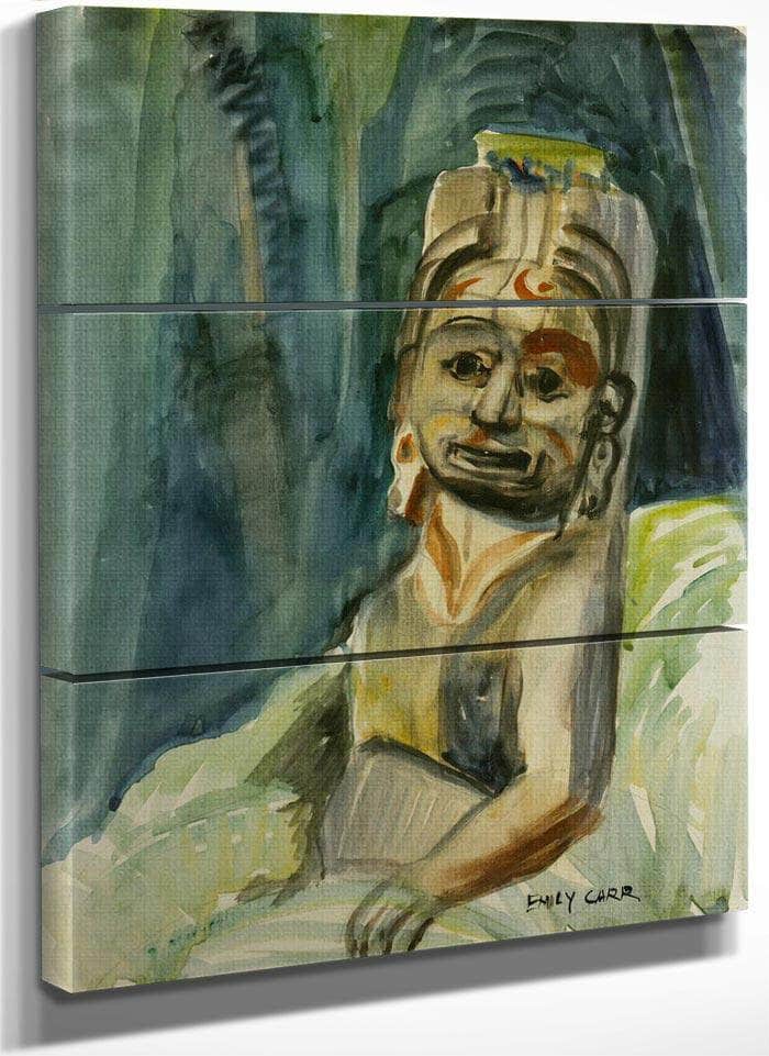 Totemic Figure By In By The By Forest By Emily Carr Fine Art Print