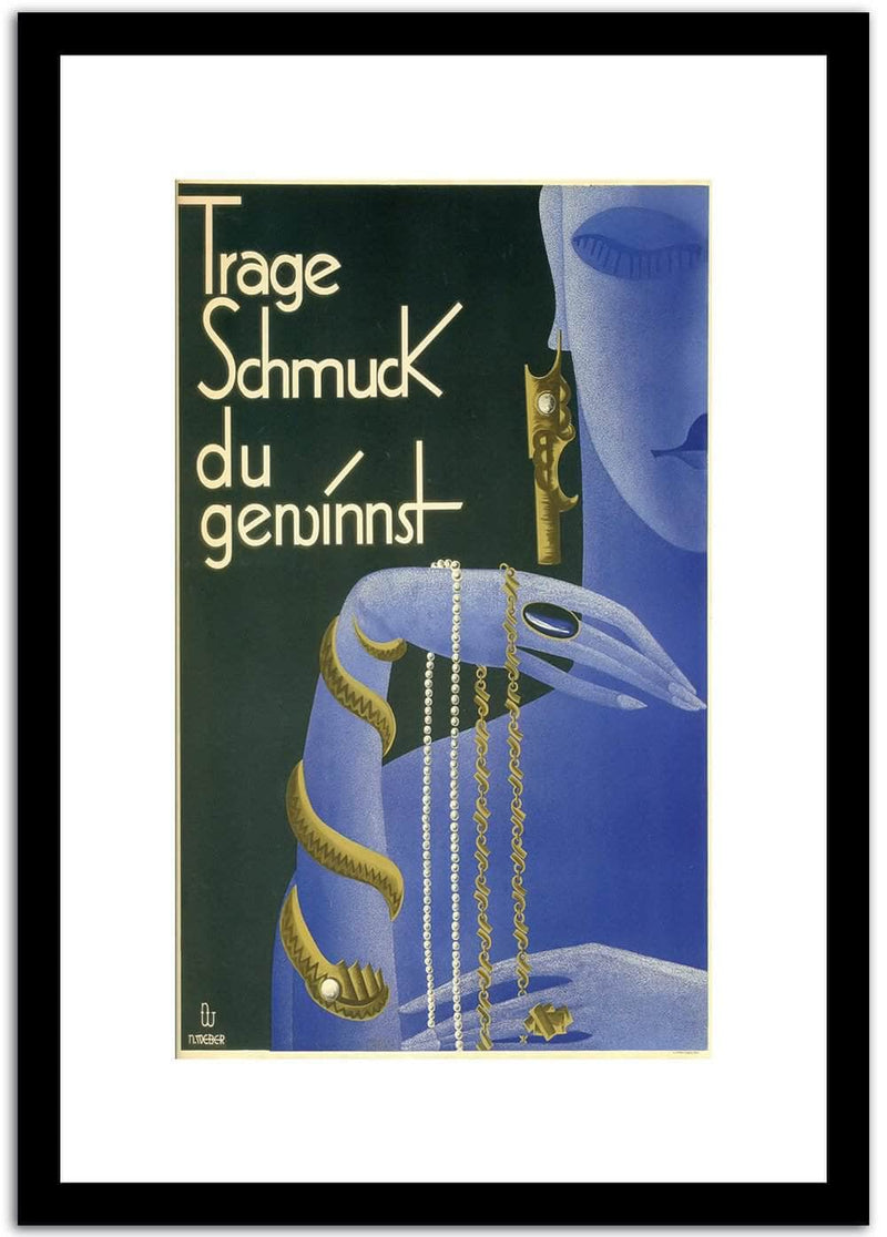 Trage Schumck Du Geninnst  Vintage Poster Fine Art Print