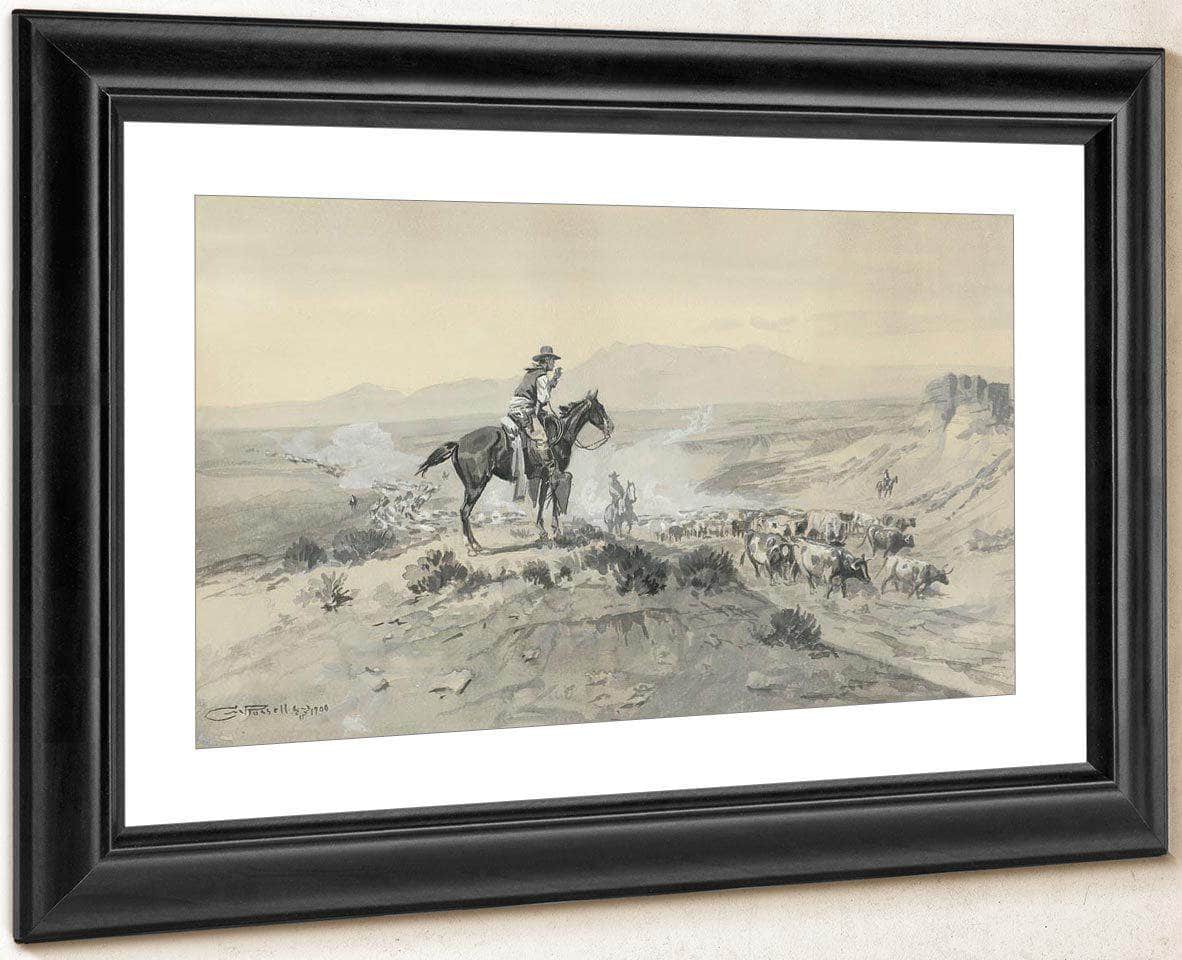 Trail Boss By Charles Marion Russell Fine Art Print