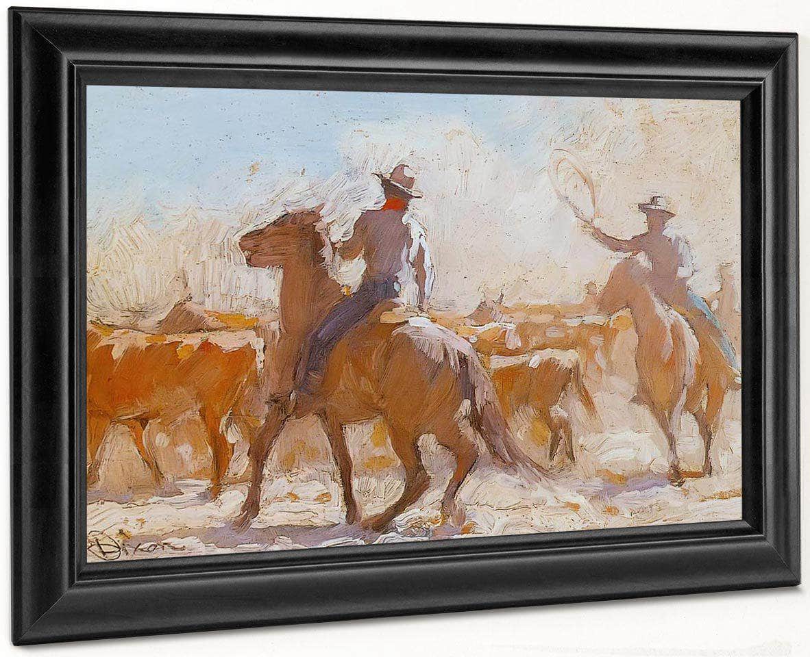 Trail Herd By Maynard Dixon Fine Art Print