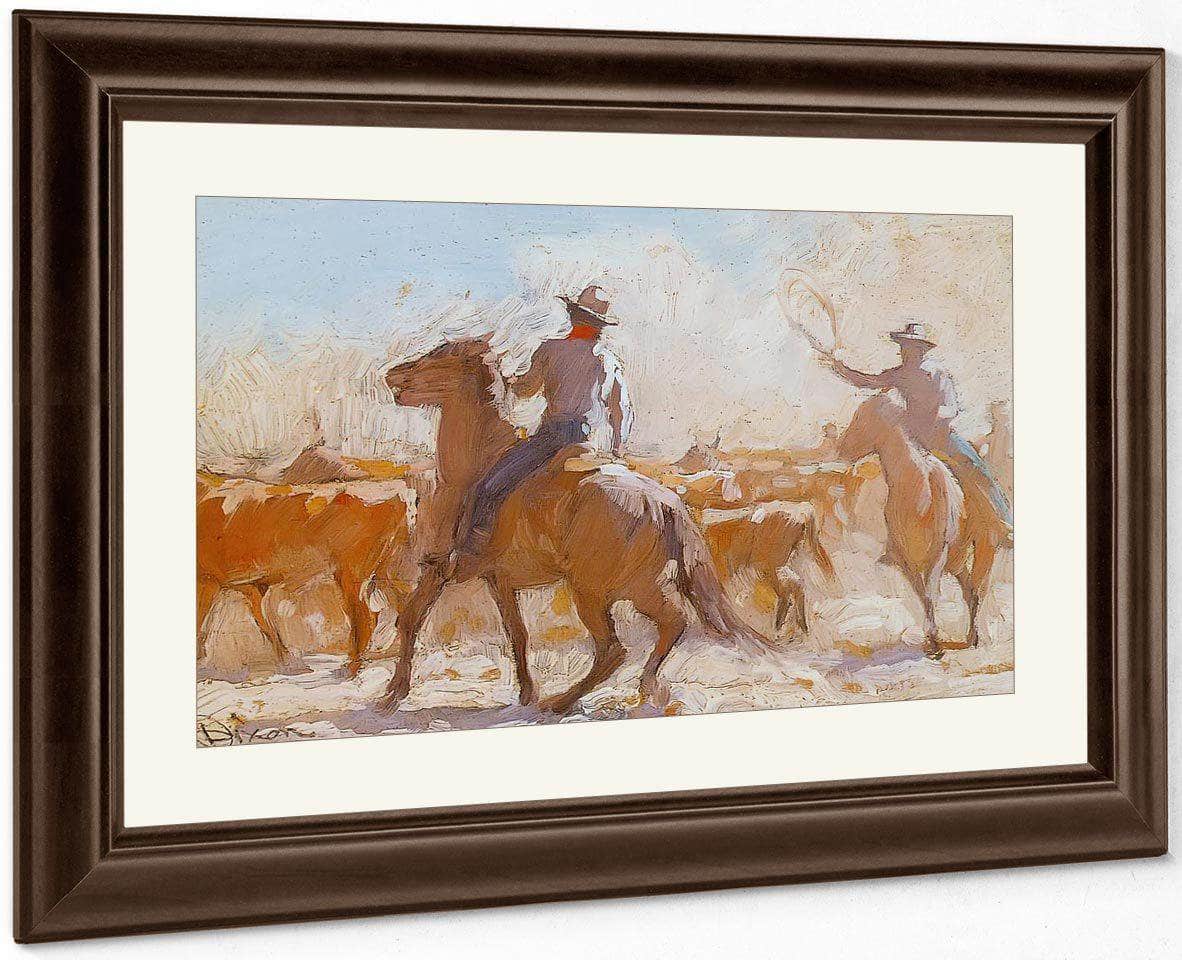 Trail Herd By Maynard Dixon Fine Art Print