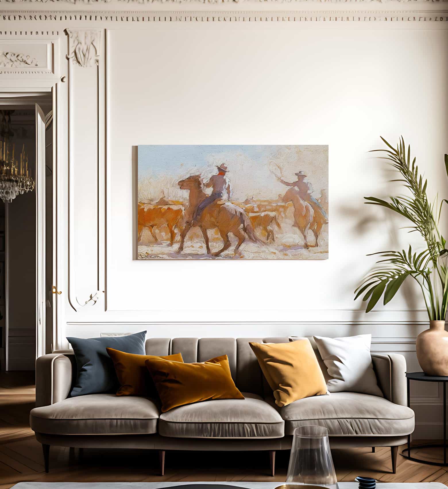 Trail Herd By Maynard Dixon Fine Art Print