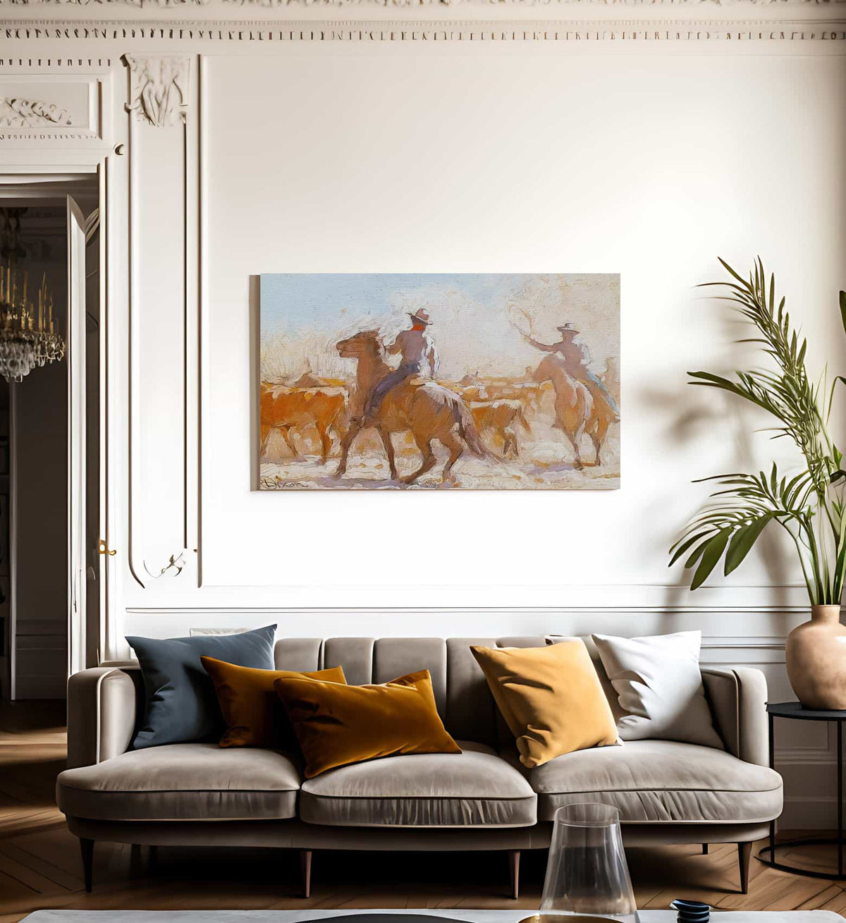 Trail Herd By Maynard Dixon Fine Art Print