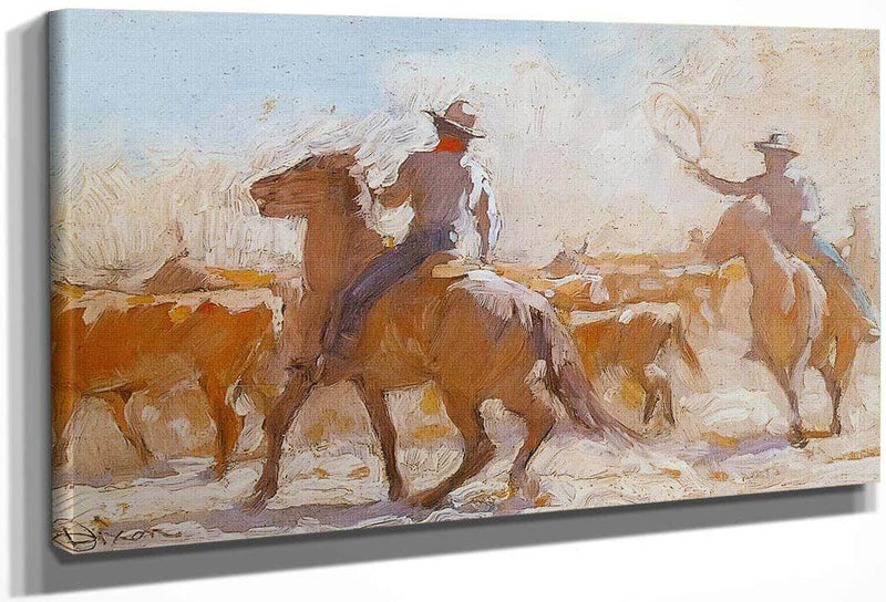 Trail Herd By Maynard Dixon Fine Art Print