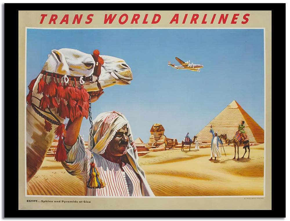 Trans World Airlines  Vintage Poster Fine Art Print