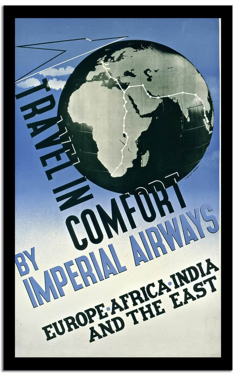 Travel Comfort  Vintage Poster Fine Art Print