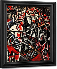 Traveling Woman By Liubov Popova Fine Art Print