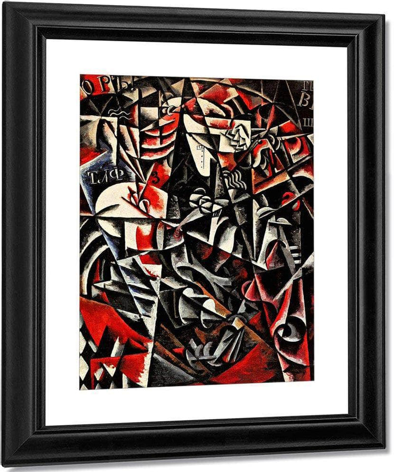 Traveling Woman By Liubov Popova Fine Art Print